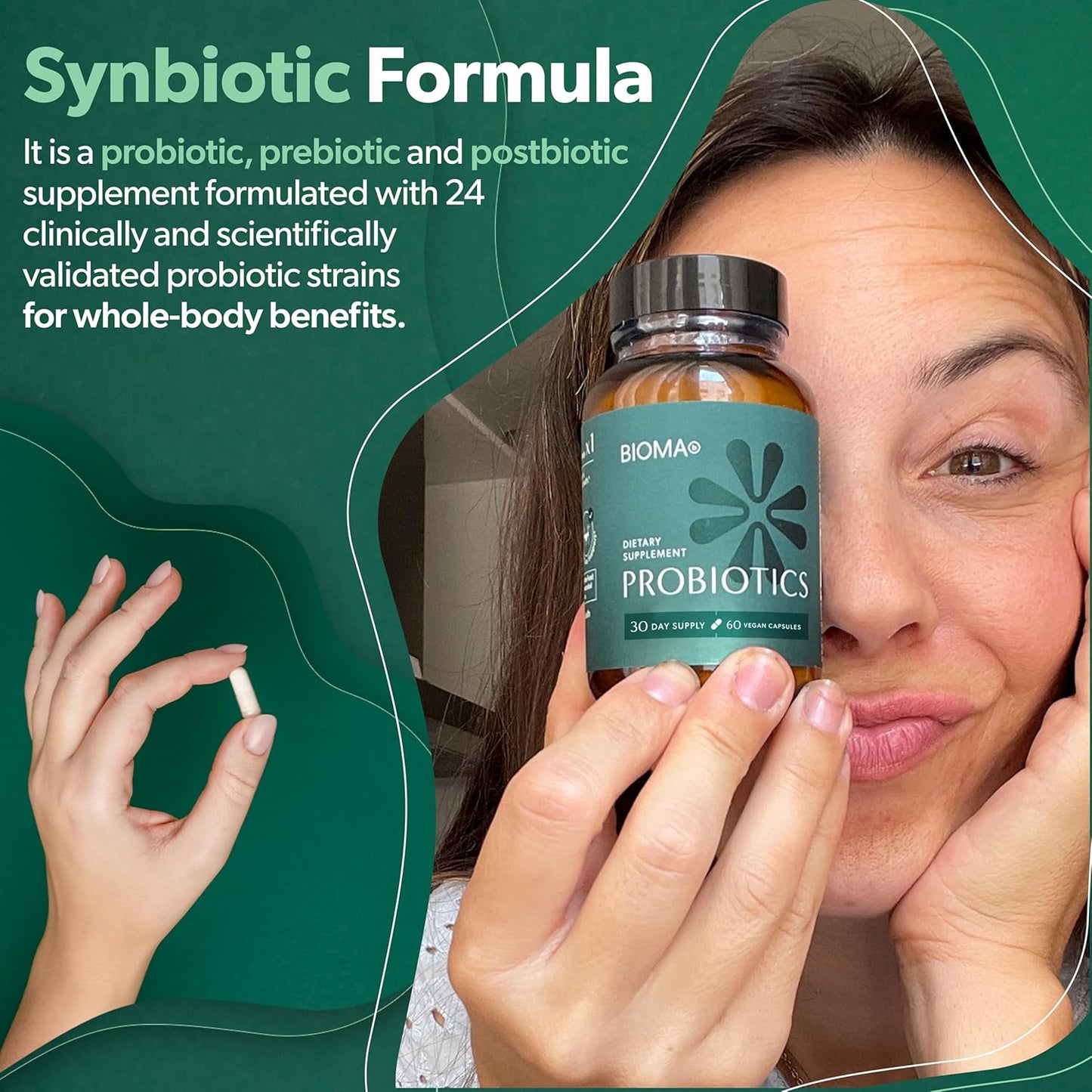 BIOMA Probiotics Digestive Health Probiotic - Gut Support for Men & Women